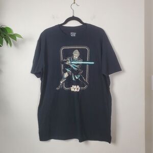 Funko Black Star Wars Graphic Tee Men's Size Large Short Sleeve 100% Cotton